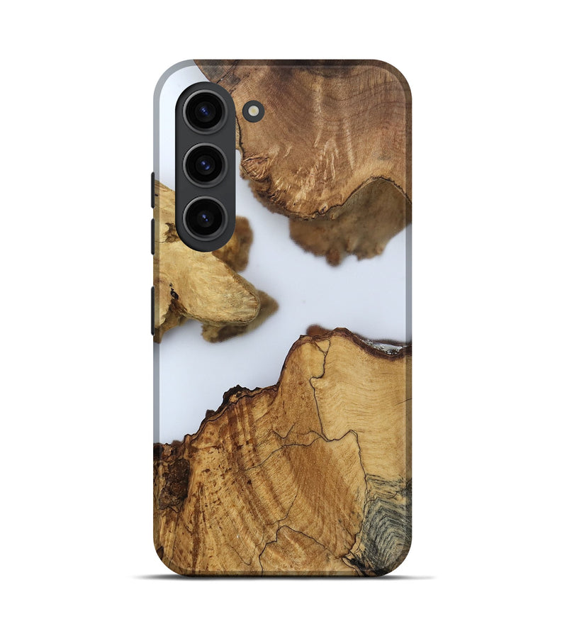 Galaxy S23 Wood Live Edge Phone Case - Lian (Clear, 802442)