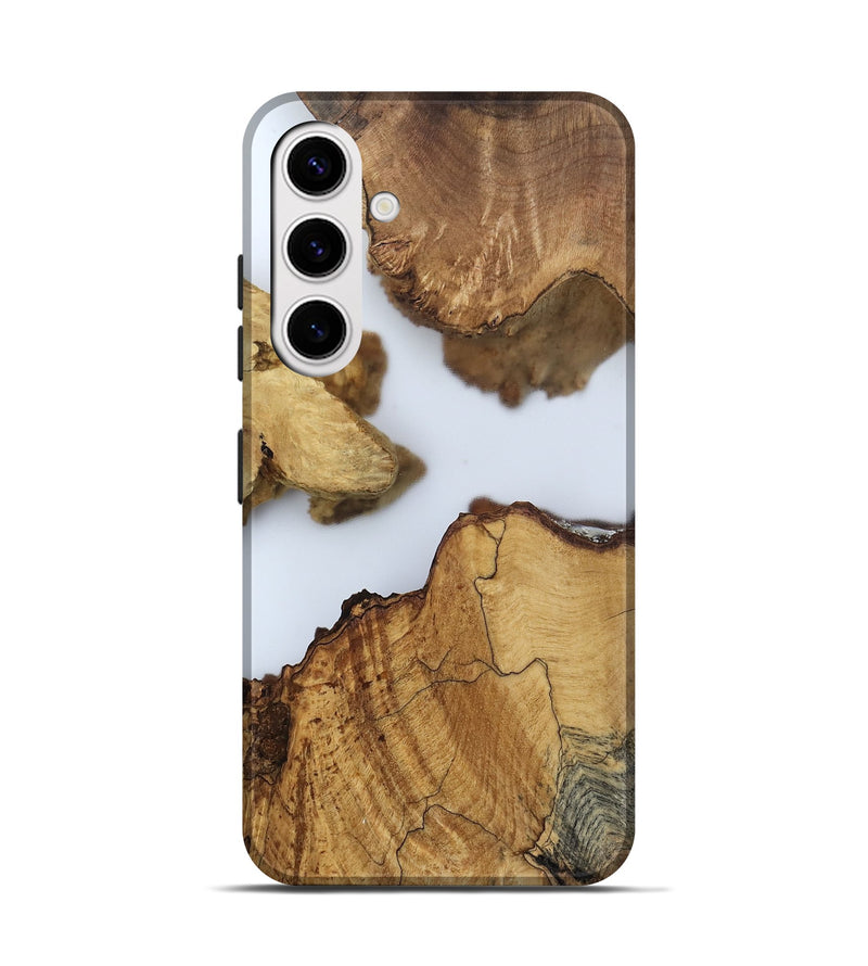 Galaxy S25 Wood Live Edge Phone Case - Lian (Clear, 802442)