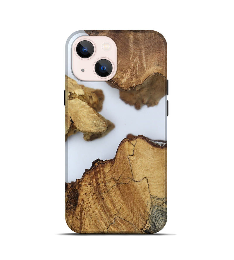 iPhone 13 mini Wood Live Edge Phone Case - Lian (Clear, 802442)