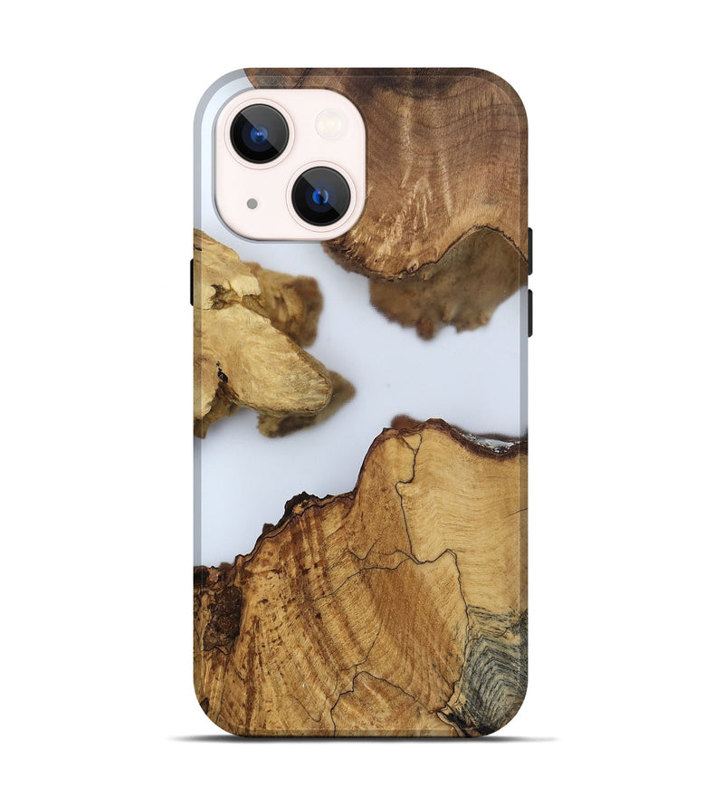 iPhone 14 Wood Live Edge Phone Case - Lian (Clear, 802442)