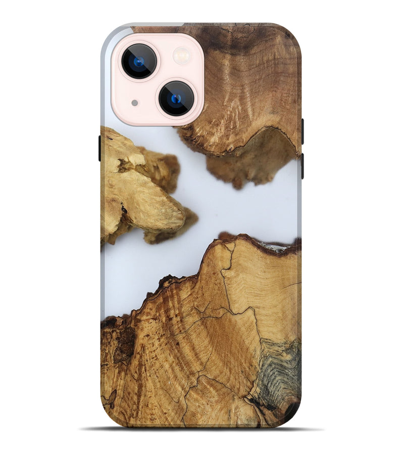 iPhone 14 Plus Wood Live Edge Phone Case - Lian (Clear, 802442)