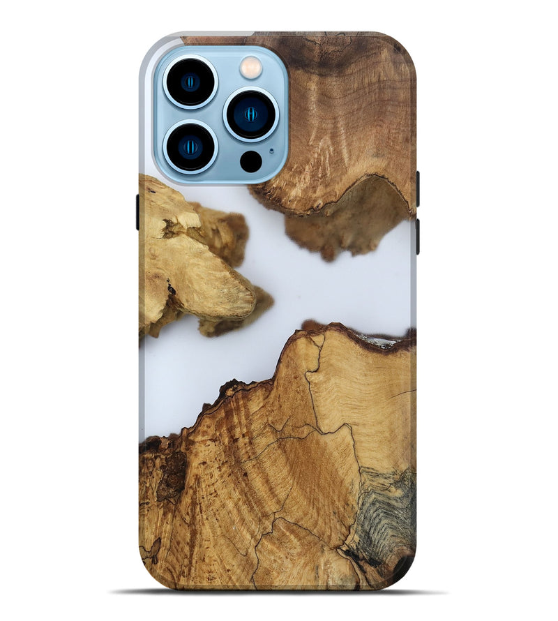 iPhone 14 Pro Max Wood Live Edge Phone Case - Lian (Clear, 802442)