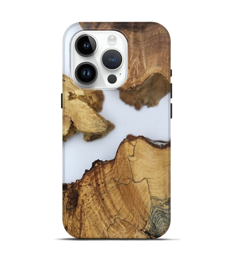 iPhone 15 Pro Wood Live Edge Phone Case - Lian (Clear, 802442)