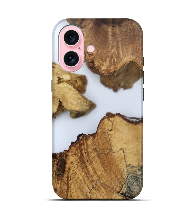 iPhone 17 Wood Live Edge Phone Case - Lian (Clear, 802442)