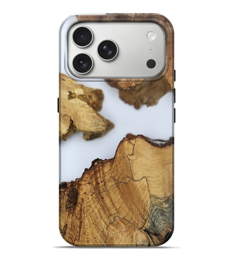 iPhone 17 Pro Max Wood Live Edge Phone Case - Lian (Clear, 802442)