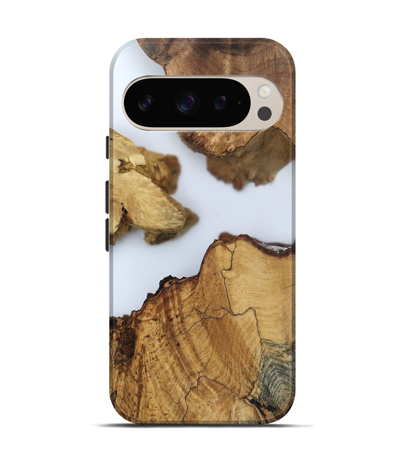 Pixel 9 Wood Live Edge Phone Case - Lian (Clear, 802442)