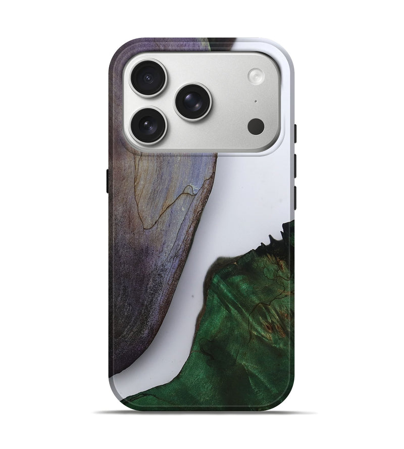 iPhone 17 Pro Wood Live Edge Phone Case - Tiara (Clear, 802443)