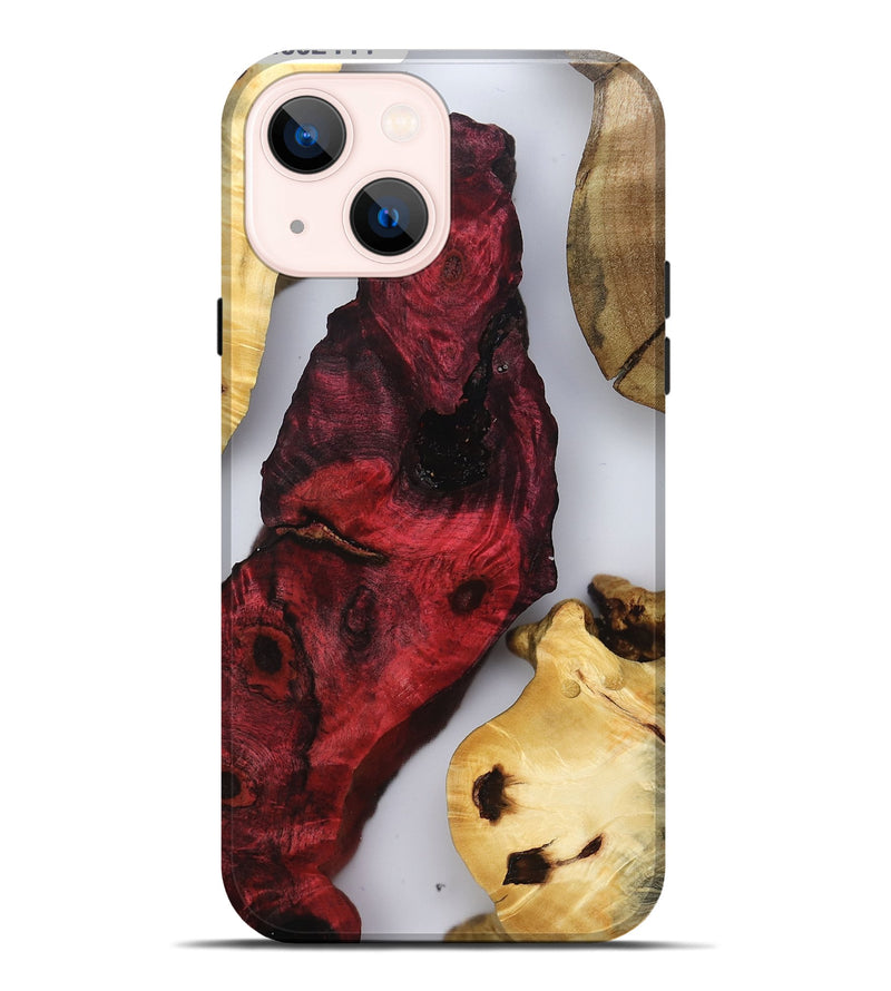 iPhone 14 Plus Wood Live Edge Phone Case - Chandra (Clear, 802444)