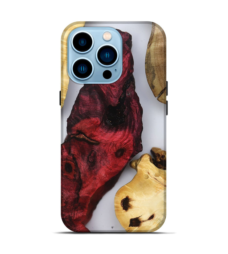 iPhone 14 Pro Wood Live Edge Phone Case - Chandra (Clear, 802444)