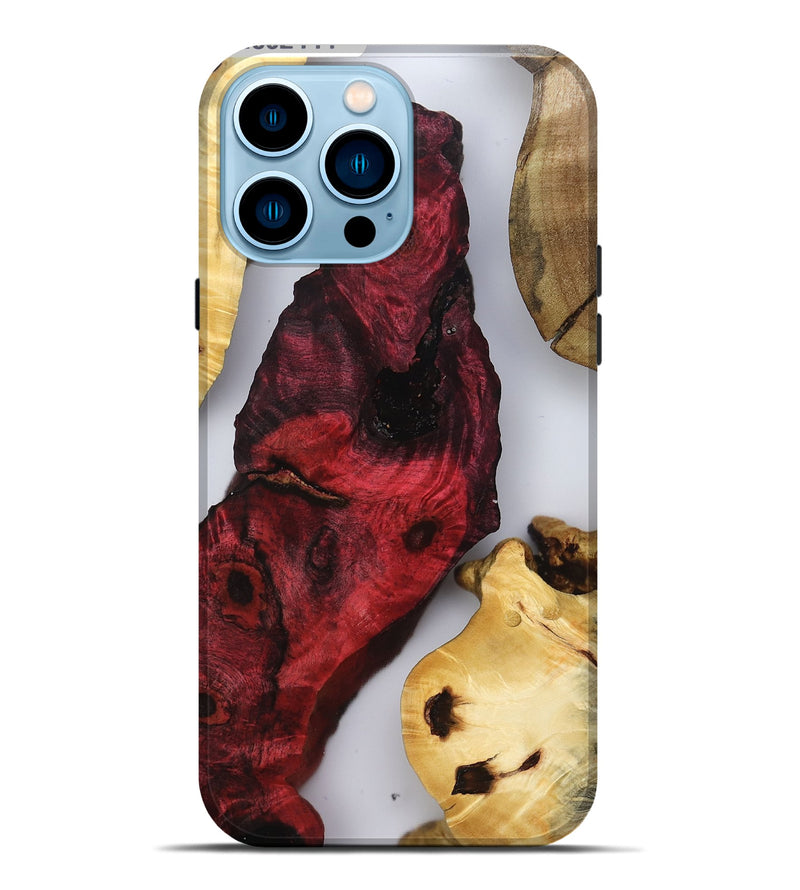 iPhone 14 Pro Max Wood Live Edge Phone Case - Chandra (Clear, 802444)