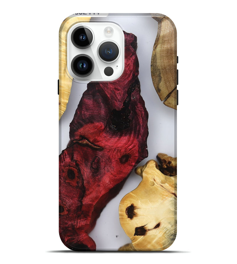 iPhone 15 Pro Max Wood Live Edge Phone Case - Chandra (Clear, 802444)