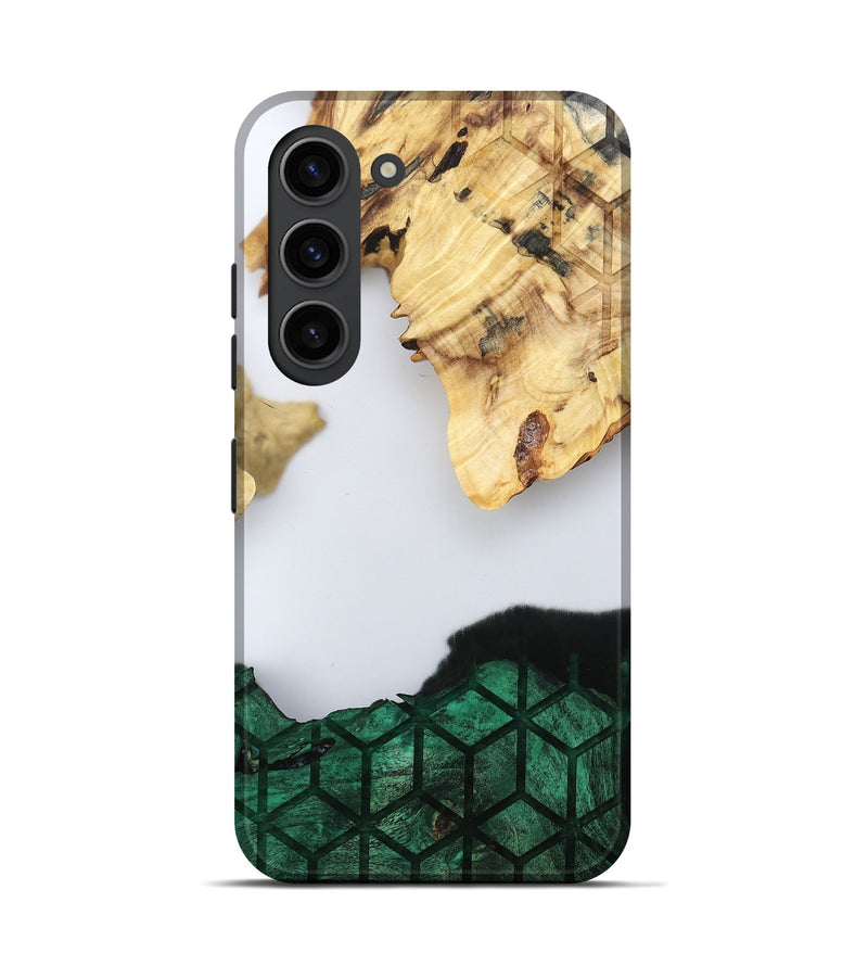 Galaxy S23 Wood Live Edge Phone Case - Royal (Clear, 802446)