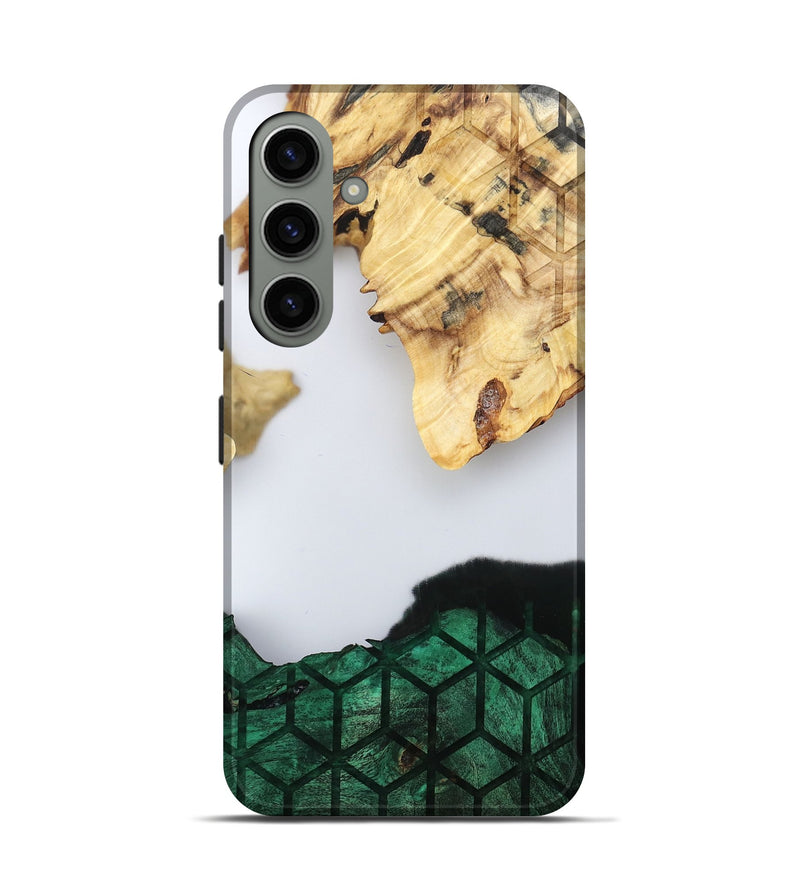 Galaxy S24 Wood Live Edge Phone Case - Royal (Clear, 802446)