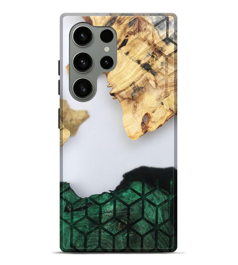 Galaxy S24 Ultra Wood Live Edge Phone Case - Royal (Clear, 802446)