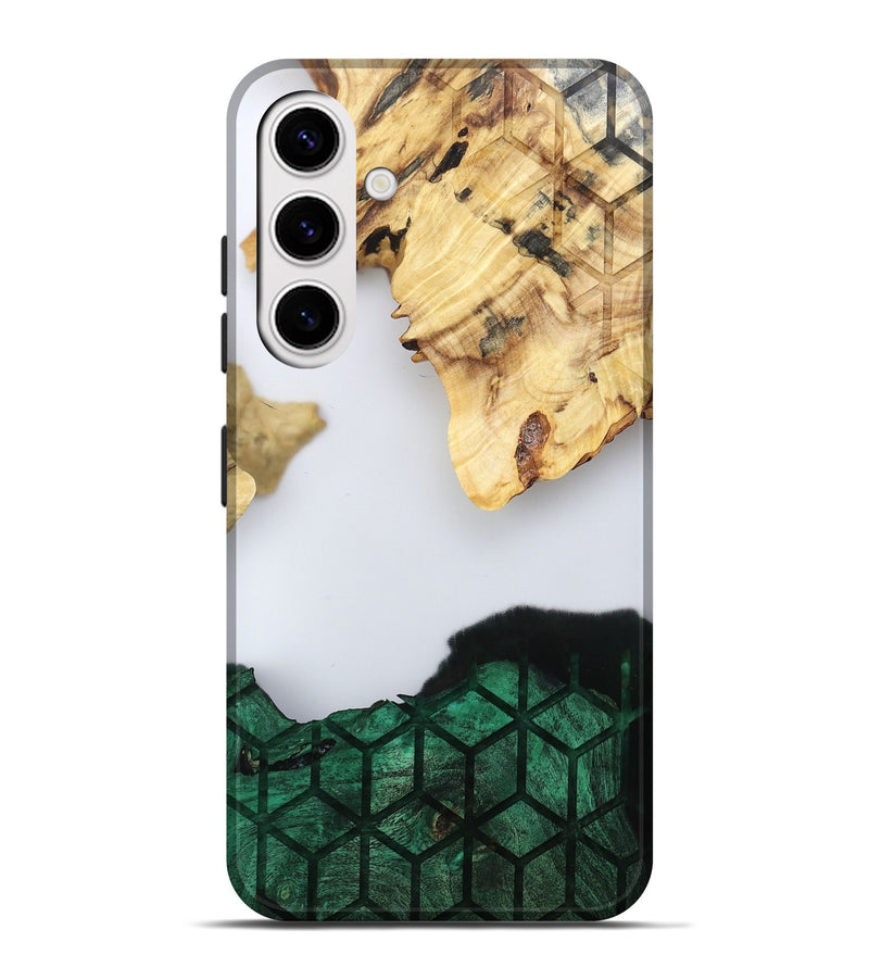 Galaxy S25 Plus Wood Live Edge Phone Case - Royal (Clear, 802446)