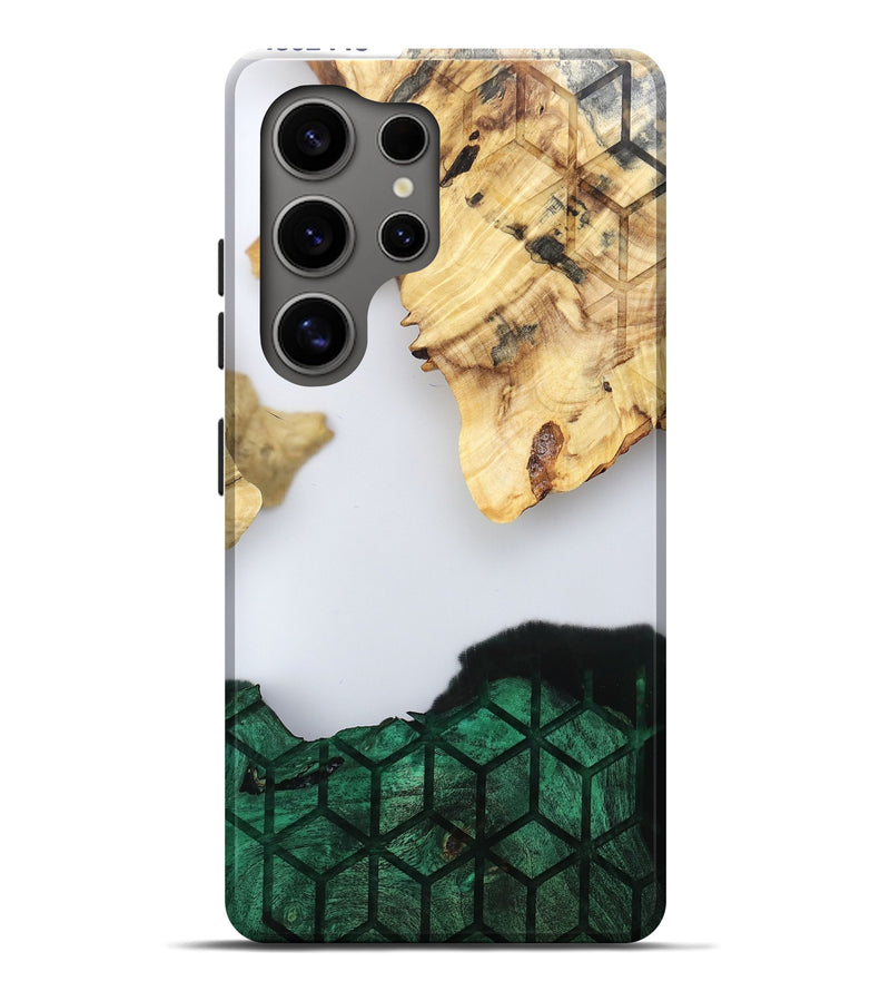 Galaxy S25 Ultra Wood Live Edge Phone Case - Royal (Clear, 802446)