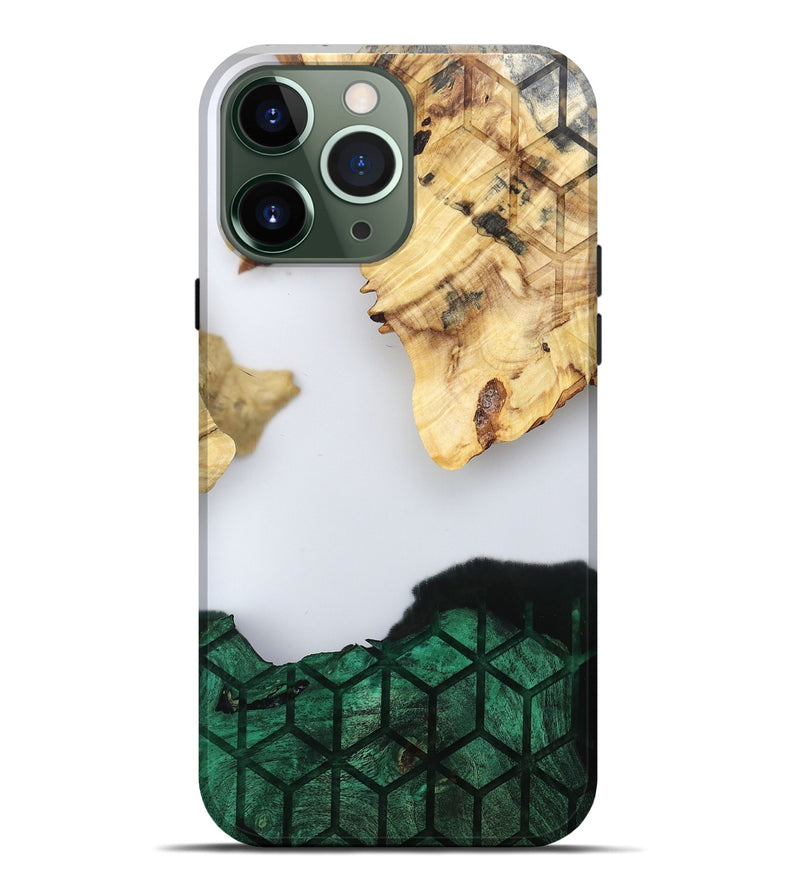 iPhone 13 Pro Max Wood Live Edge Phone Case - Royal (Clear, 802446)