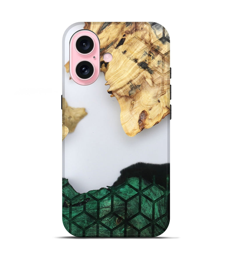 iPhone 17 Wood Live Edge Phone Case - Royal (Clear, 802446)