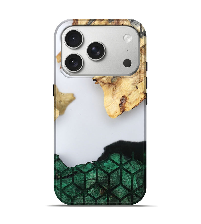 iPhone 17 Pro Wood Live Edge Phone Case - Royal (Clear, 802446)