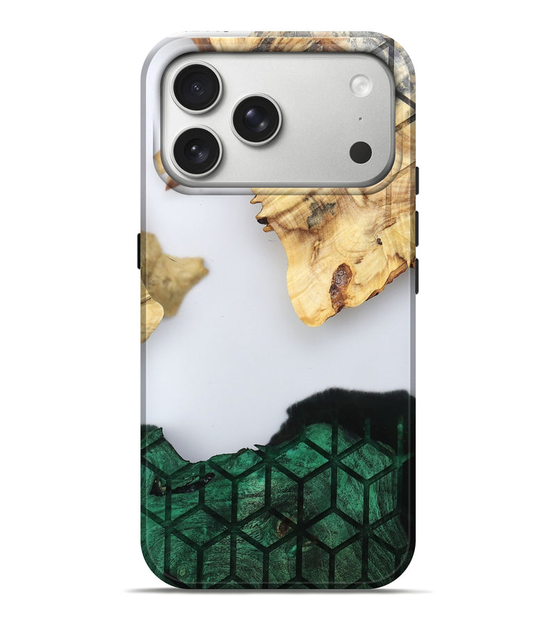 iPhone 17 Pro Max Wood Live Edge Phone Case - Royal (Clear, 802446)