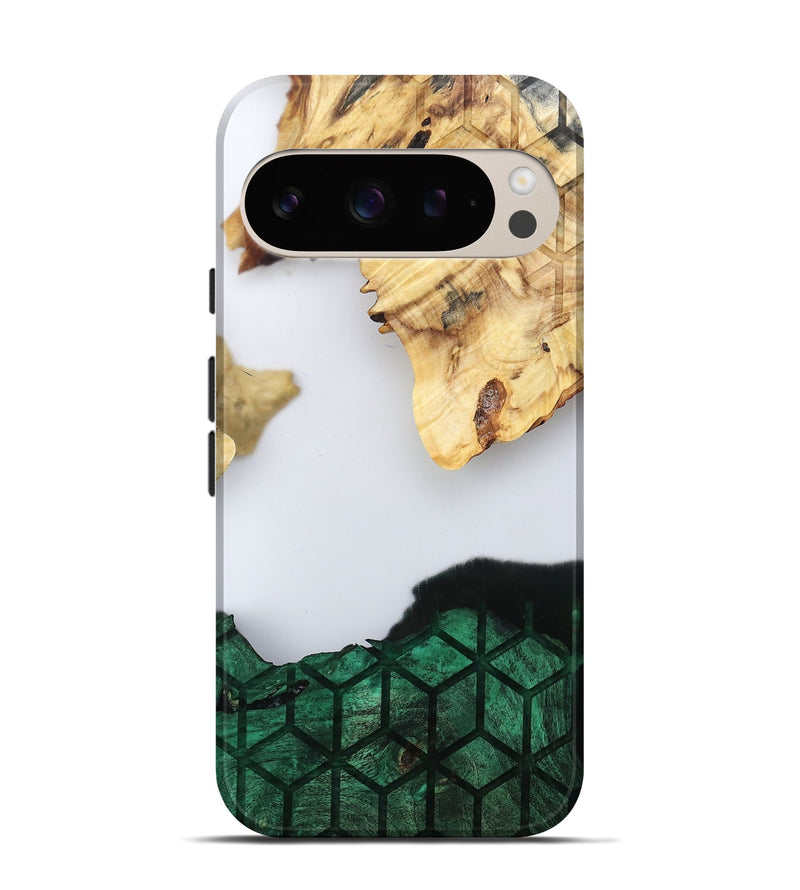 Pixel 9 Wood Live Edge Phone Case - Royal (Clear, 802446)