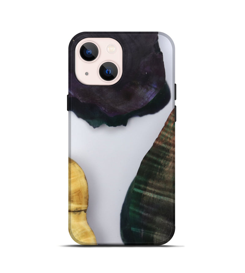 iPhone 13 mini Wood Live Edge Phone Case - Lizette (Clear, 802447)