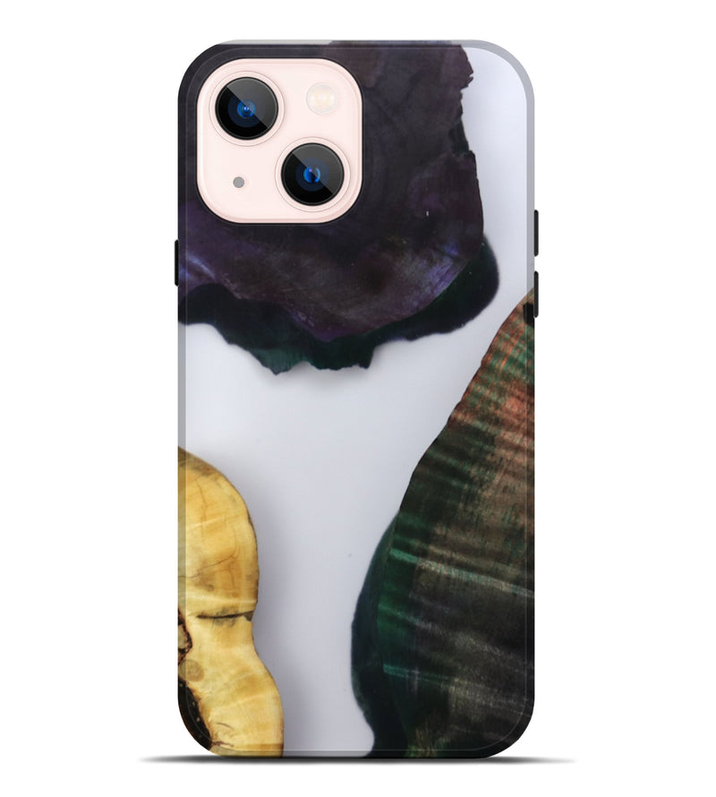 iPhone 14 Plus Wood Live Edge Phone Case - Lizette (Clear, 802447)