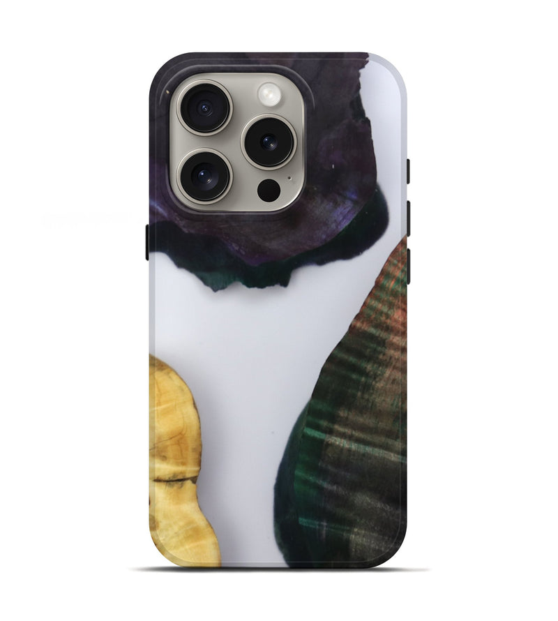 iPhone 16 Pro Wood Live Edge Phone Case - Lizette (Clear, 802447)