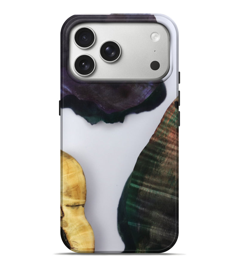 iPhone 17 Pro Max Wood Live Edge Phone Case - Lizette (Clear, 802447)