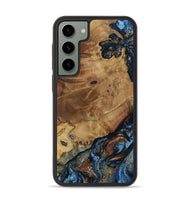 Galaxy S23 Plus Wood Phone Case - Helena (Teal & Gold, 802450)