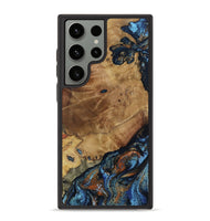 Galaxy S23 Ultra Wood Phone Case - Helena (Teal & Gold, 802450)