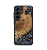 Galaxy S24 Wood Phone Case - Helena (Teal & Gold, 802450)