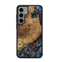 Galaxy S24 Plus Wood Phone Case - Helena (Teal & Gold, 802450)