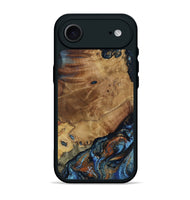 iPhone 17 Air Wood Phone Case - Helena (Teal & Gold, 802450)