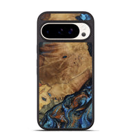 Pixel 9 Wood Phone Case - Helena (Teal & Gold, 802450)