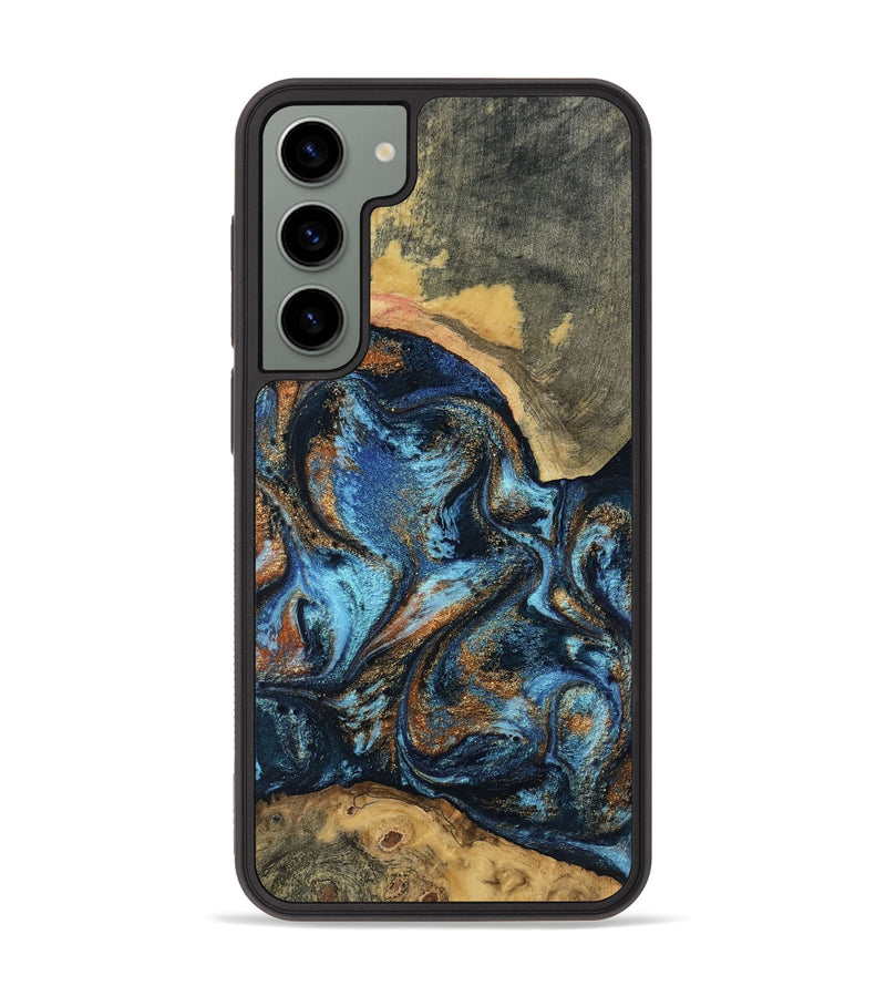 Galaxy S23 Plus Wood Phone Case - Kevin (Teal & Gold, 802454)