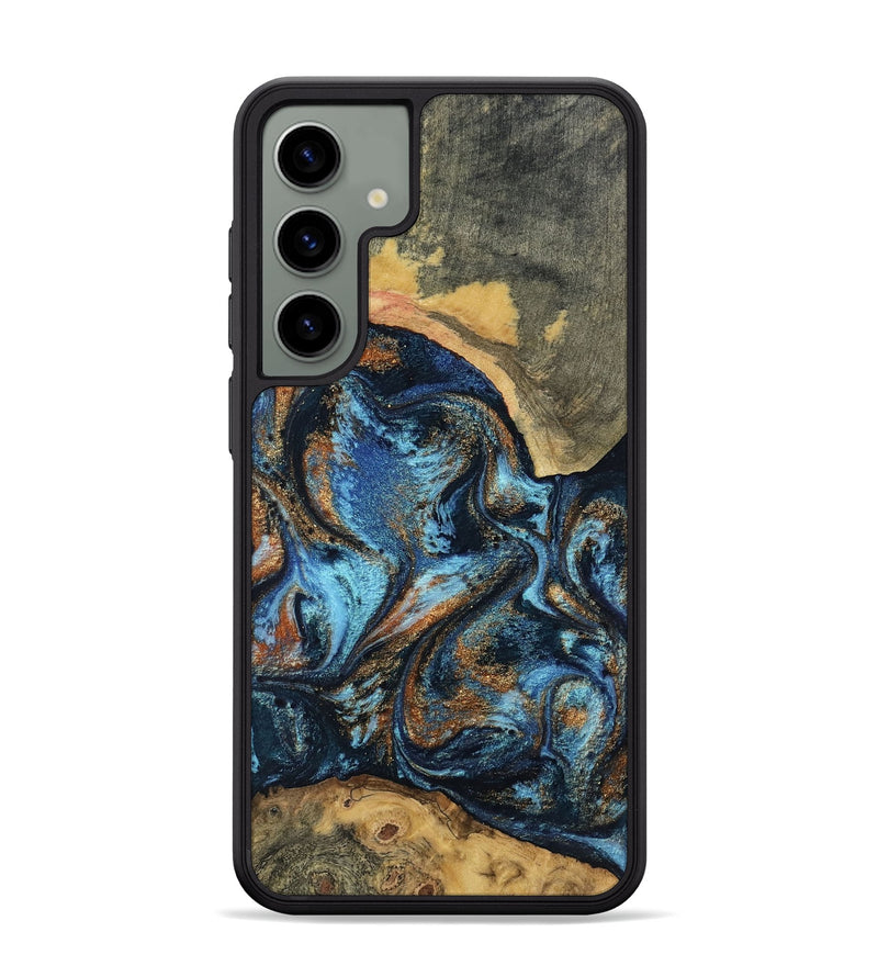 Galaxy S24 Plus Wood Phone Case - Kevin (Teal & Gold, 802454)