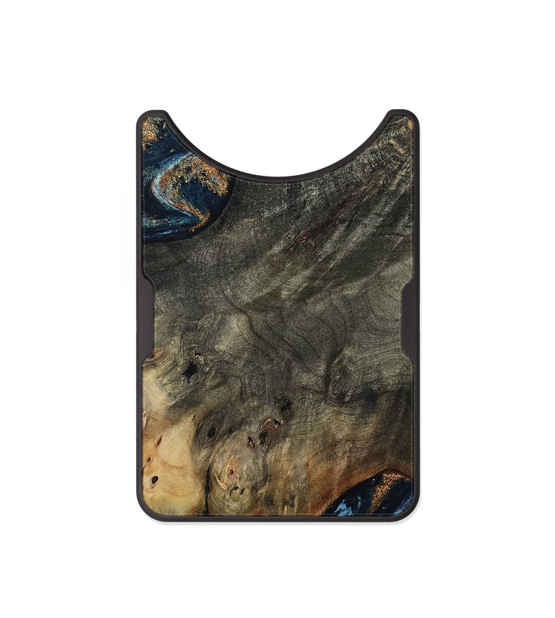 Alloy Wood Wallet - Arlo (Teal & Gold, 802456)