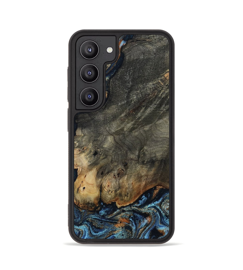 Galaxy S23 Wood Phone Case - Arlo (Teal & Gold, 802456)