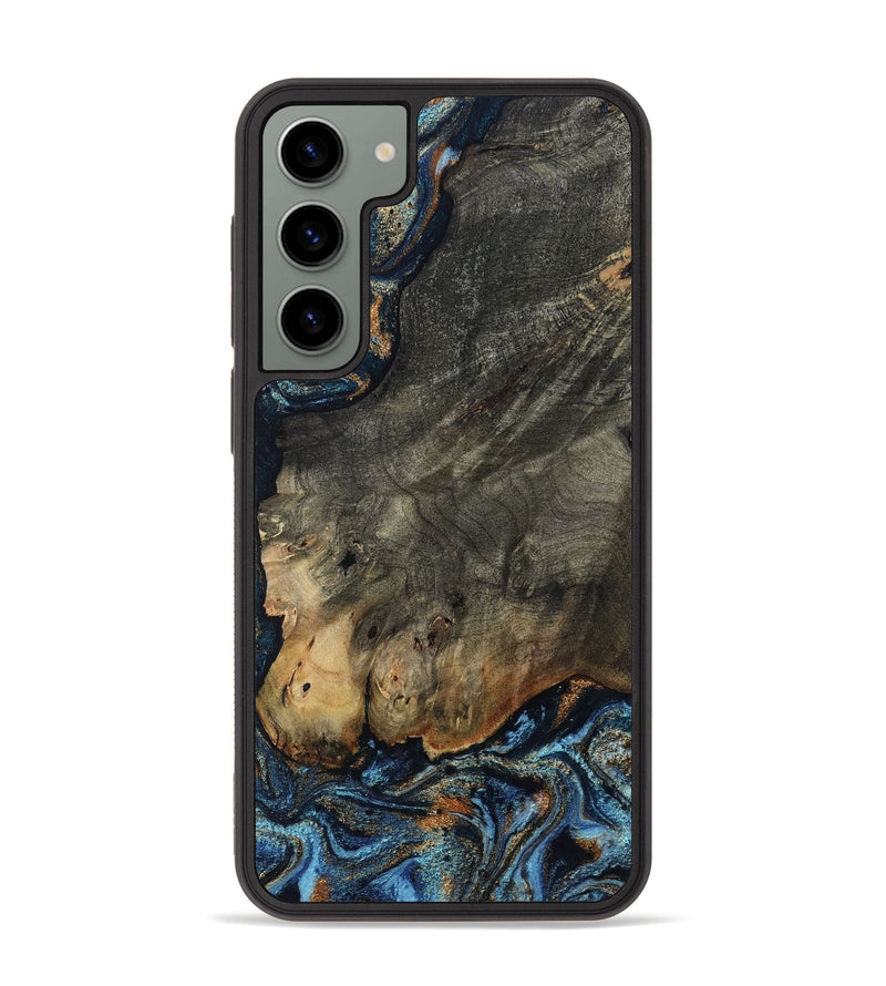 Galaxy S23 Plus Wood Phone Case - Arlo (Teal & Gold, 802456)