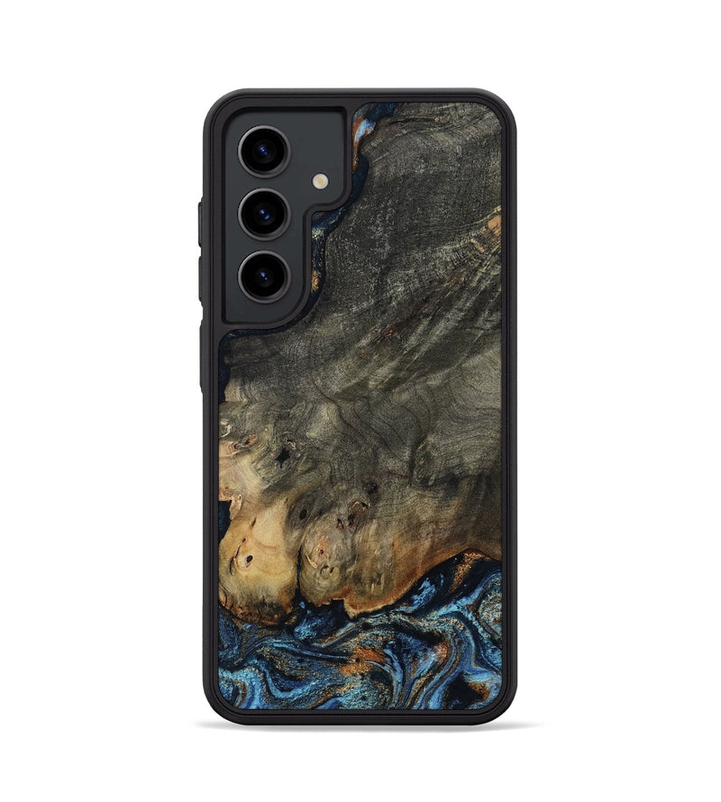 Galaxy S24 Wood Phone Case - Arlo (Teal & Gold, 802456)