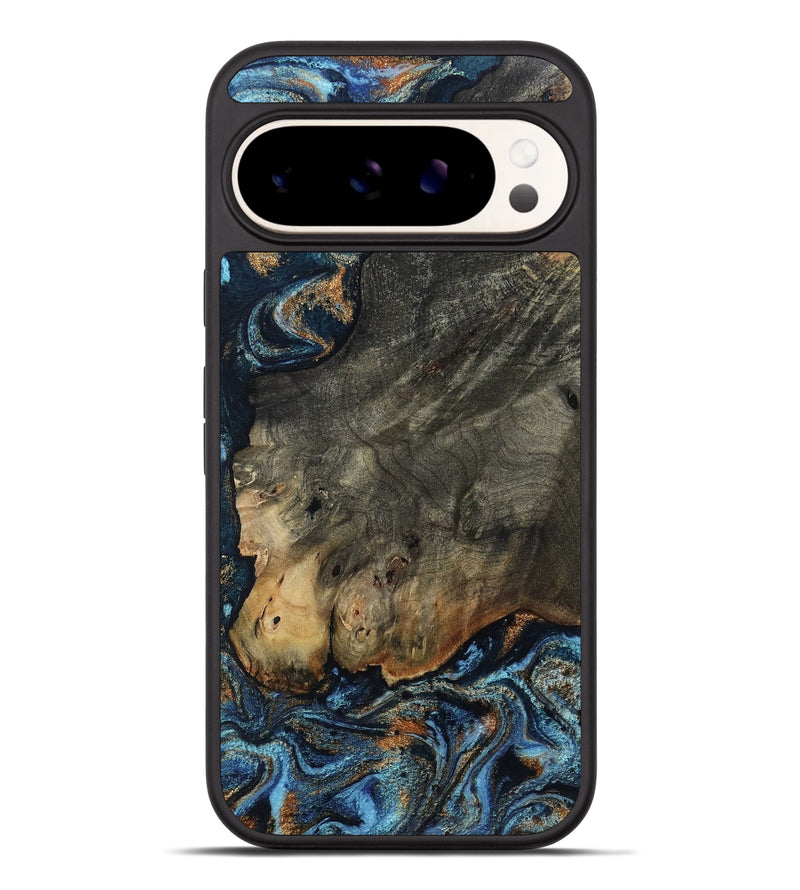 Pixel 9 Pro XL Wood Phone Case - Arlo (Teal & Gold, 802456)
