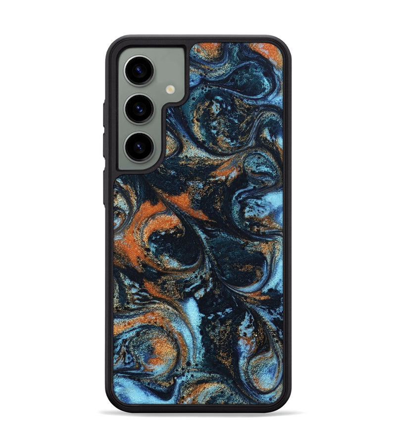 Galaxy S24 Plus ResinArt Phone Case - Roseann (Teal & Gold, 802457)