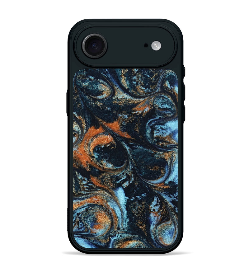 iPhone 17 Air ResinArt Phone Case - Roseann (Teal & Gold, 802457)