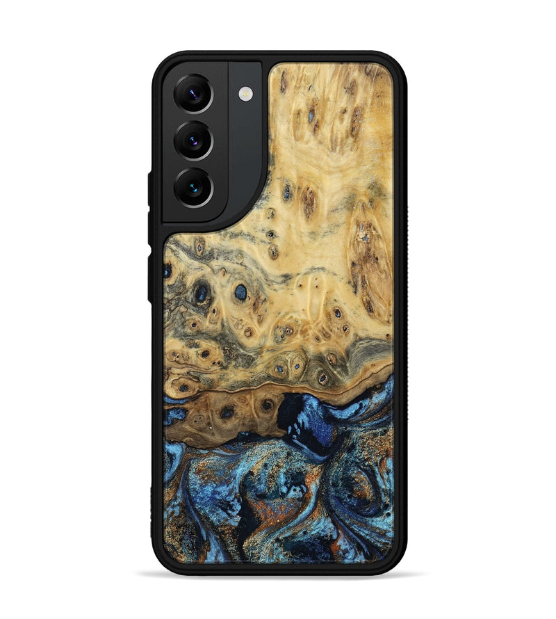 Galaxy S22 Plus Wood Phone Case - Matilda (Teal & Gold, 802460)