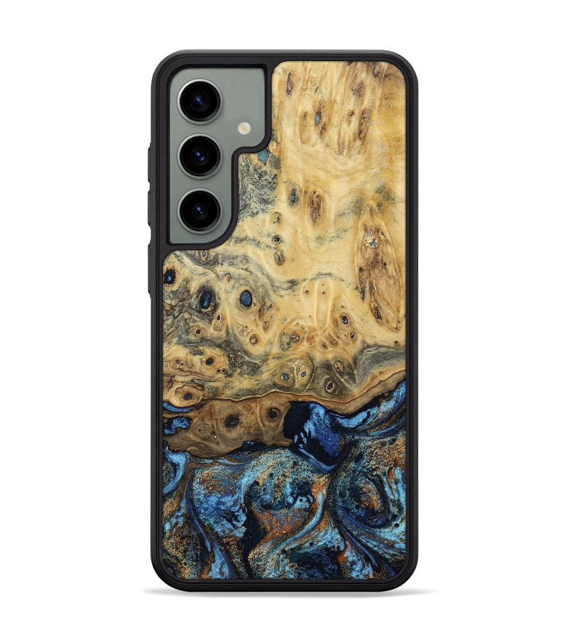 Galaxy S24 Plus Wood Phone Case - Matilda (Teal & Gold, 802460)