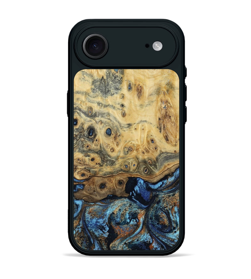 iPhone 17 Air Wood Phone Case - Matilda (Teal & Gold, 802460)