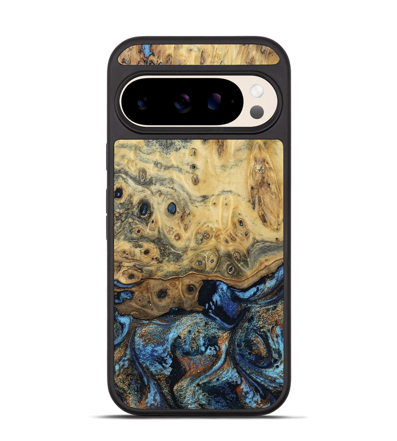 Pixel 10 Wood Phone Case - Matilda (Teal & Gold, 802460)