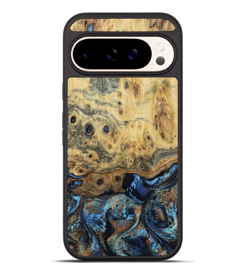Pixel 10 Pro XL Wood Phone Case - Matilda (Teal & Gold, 802460)