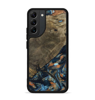Galaxy S22 Plus Wood Phone Case - Daron (Teal & Gold, 802461)